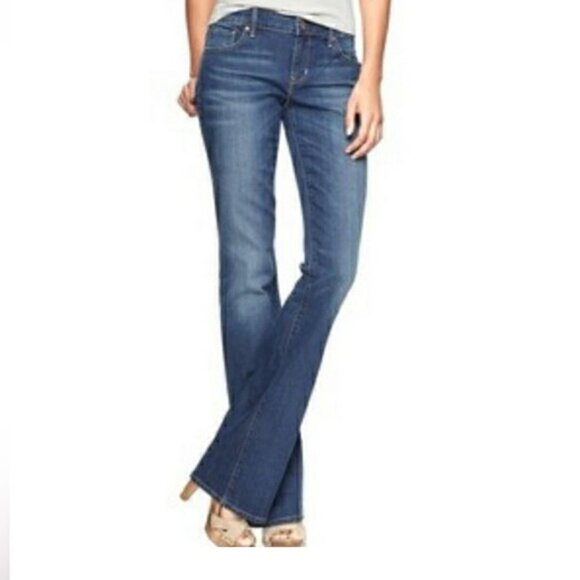 Gap 1969 Curvy Fit Jeans Women’s Size 29R Medium Wash Bootcut Stretch Denim - Picture 1 of 8